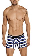 Men's boxer briefs, anatomical contour pouch, stripes